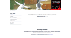 Desktop Screenshot of fechten.tg-neuss.de
